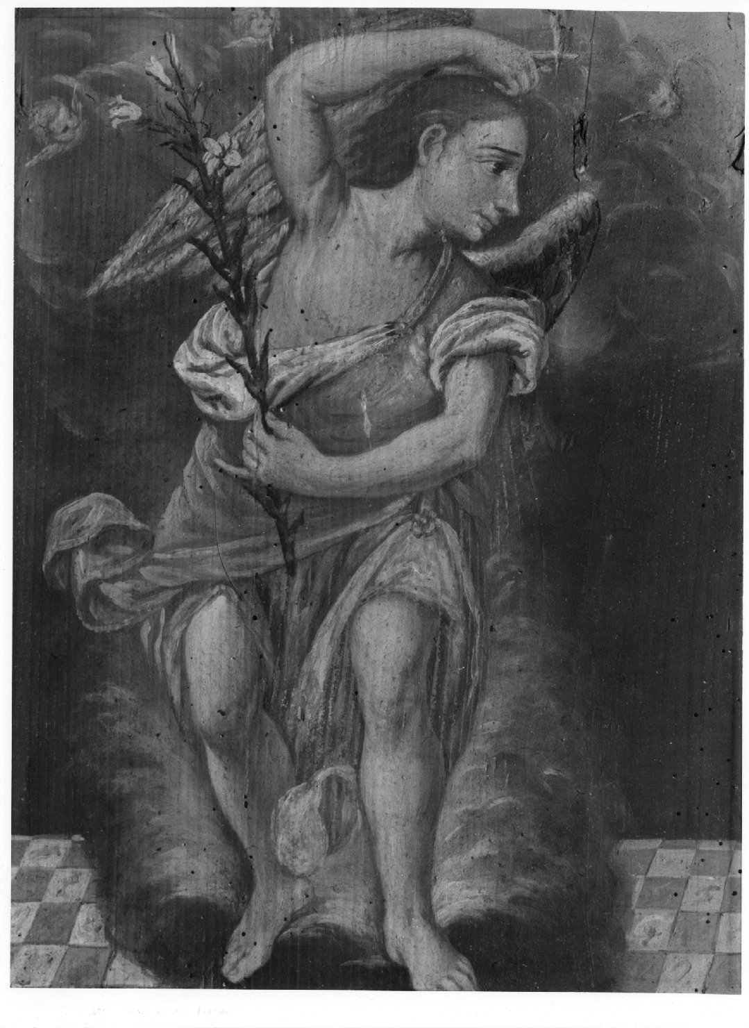 angelo annunciante (dipinto) - ambito bellunese (fine/inizio secc. XVII/ XVIII)