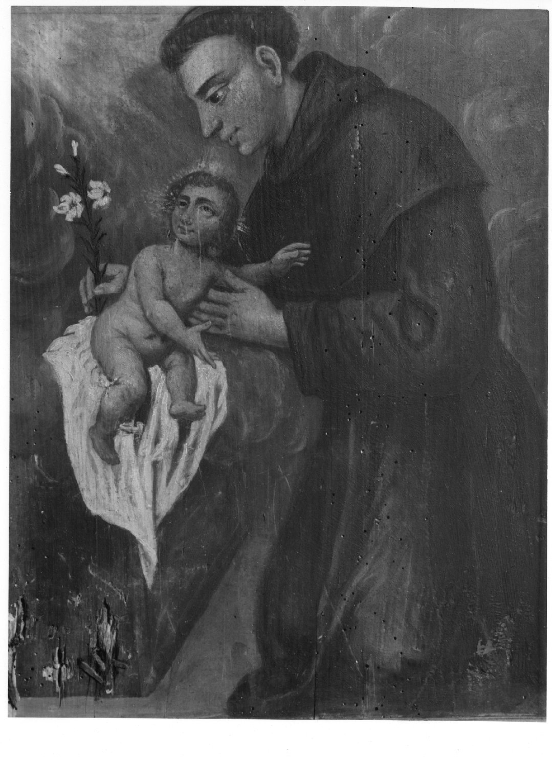 Sant'Antonio da Padove e Gesù Bambino (dipinto) - ambito bellunese (fine/inizio secc. XVII/ XVIII)