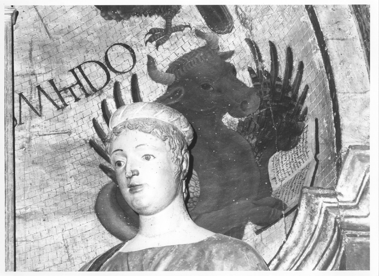 simbolo di San Luca: bue alato (dipinto) - ambito veneto (sec. XV)