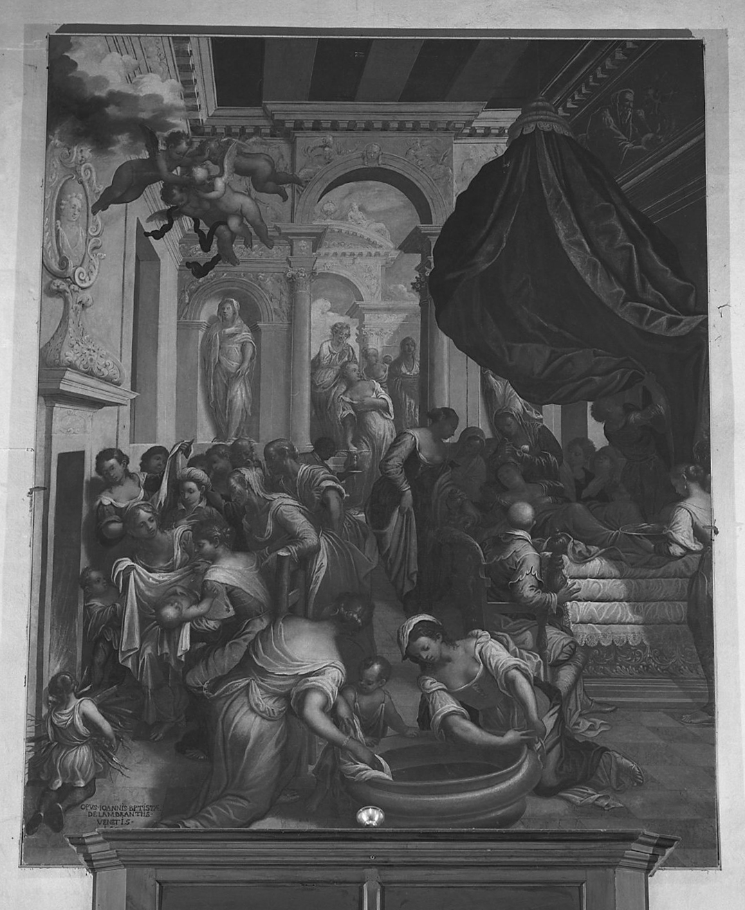 nascita di Maria Vergine (dipinto) - ambito veneto (sec. XVII)