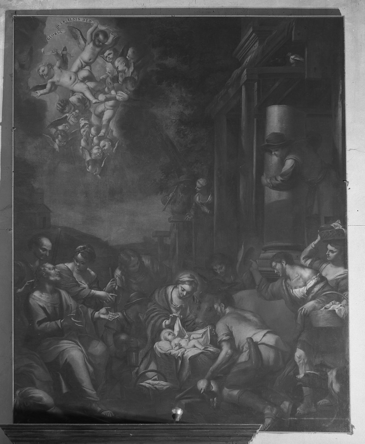 adorazione dei pastori (dipinto) - ambito veneto (fine sec. XVII)