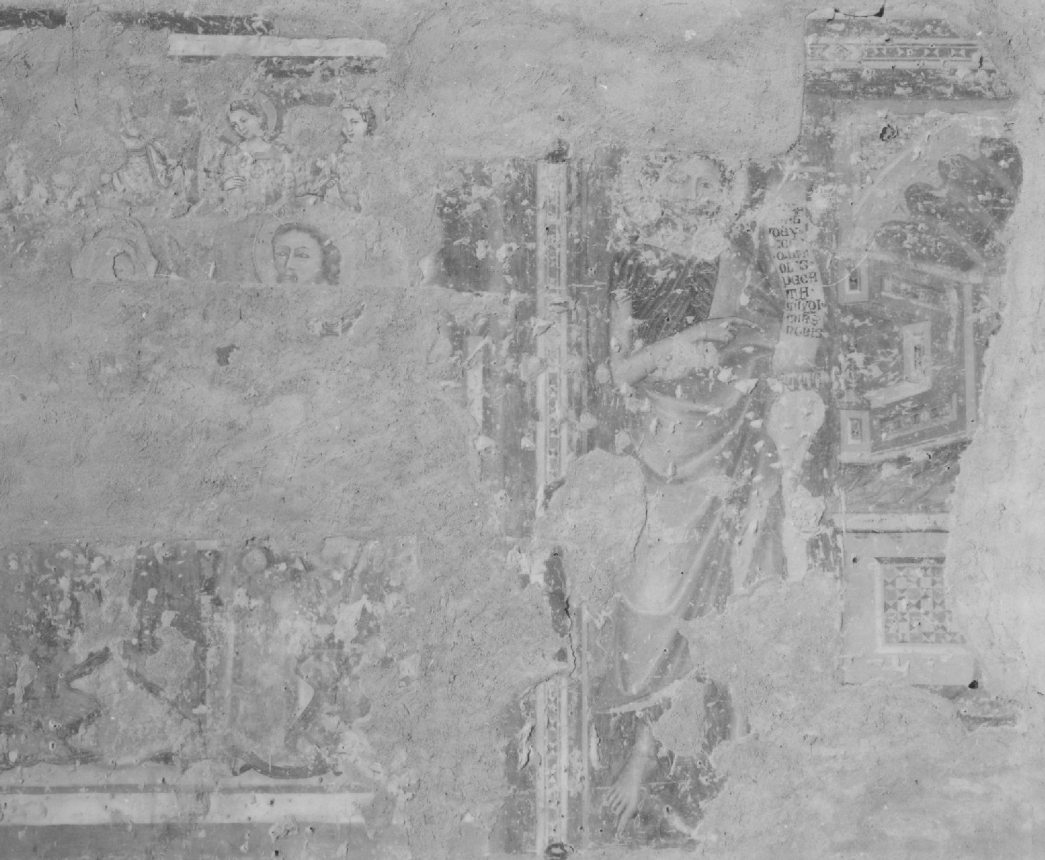 San Giovanni Battista (dipinto, frammento) - ambito veneto (sec. XIV)