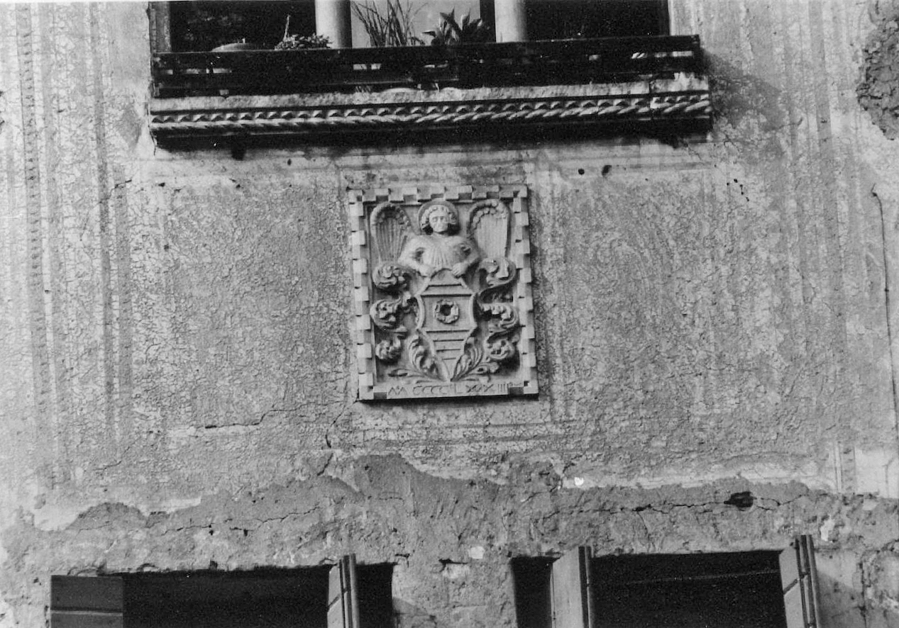 motivi decorativi geometrici e vegetali stilizzati (dipinto) di Dario Di Giovanni Da Treviso (attribuito) (sec. XV)