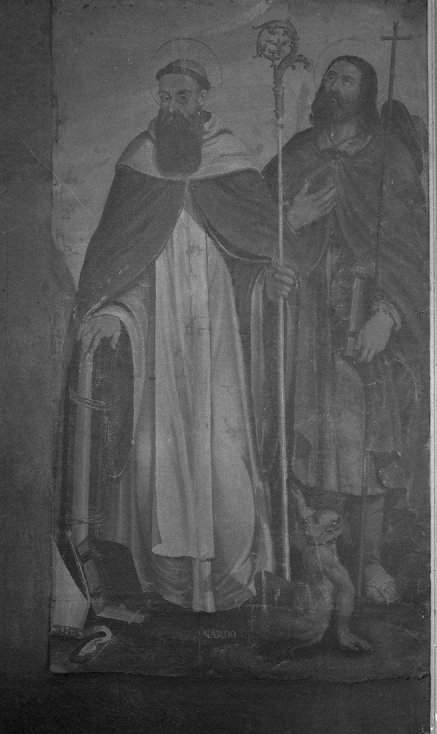 San Bernardo e San Giacomo maggiore (dipinto) - ambito veneto (sec. XVII)