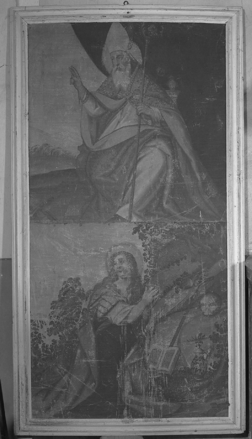 Santa Maria Maddalena/ santo Vescovo (dipinto) - ambito veneto (sec. XVII)