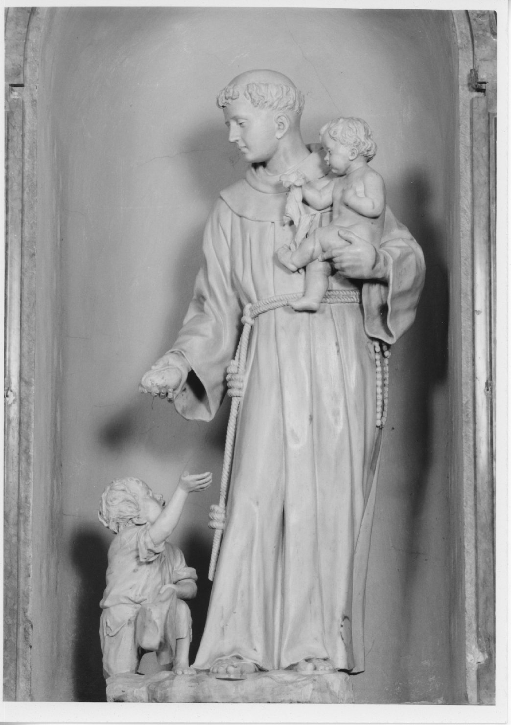 Sant'Antonio da Padova e Gesù Bambino (statua) - ambito italiano (sec. XIX)