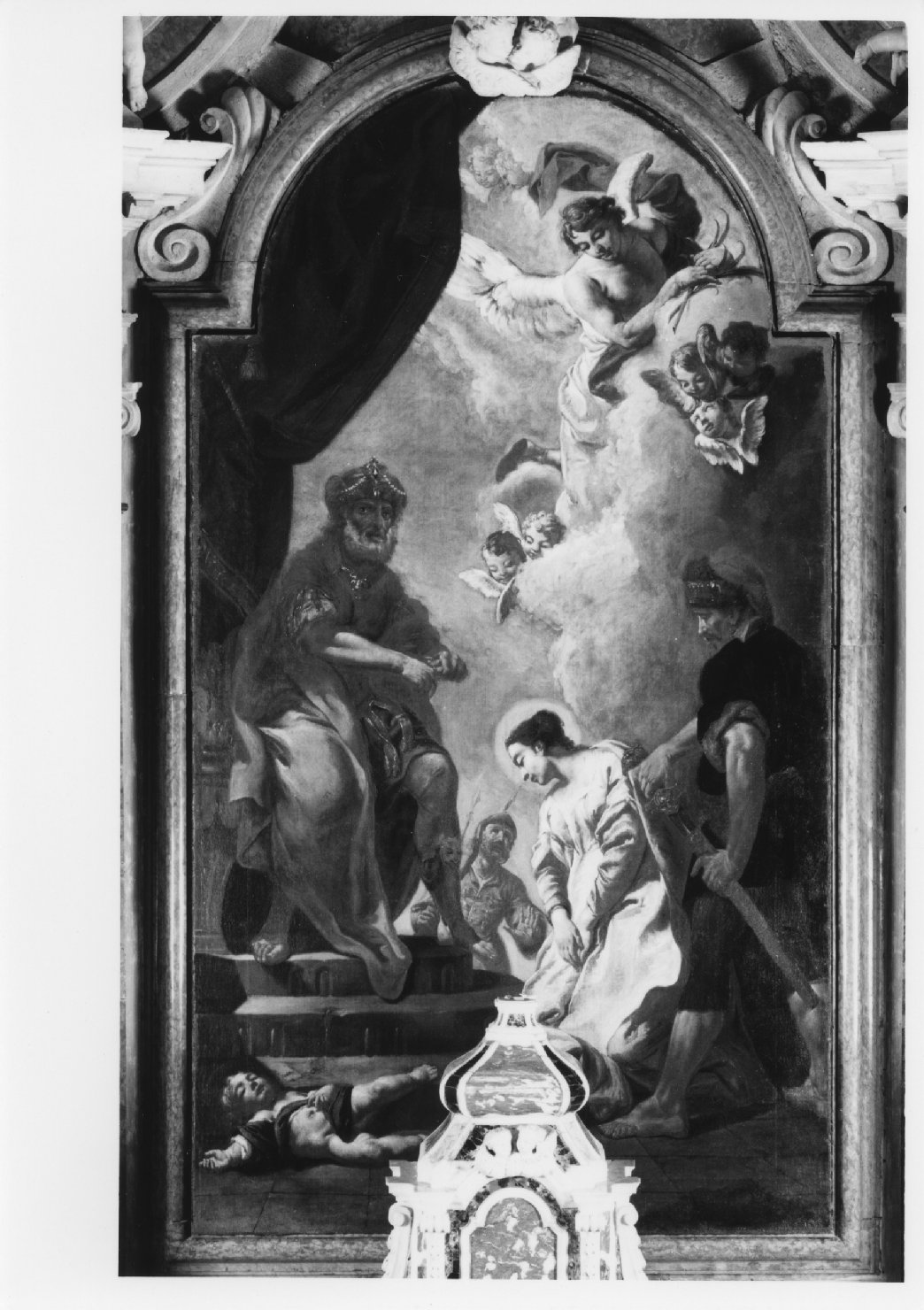 martirio di San Quirico e Santa Giulitta (dipinto) - ambito italiano (sec. XVIII)