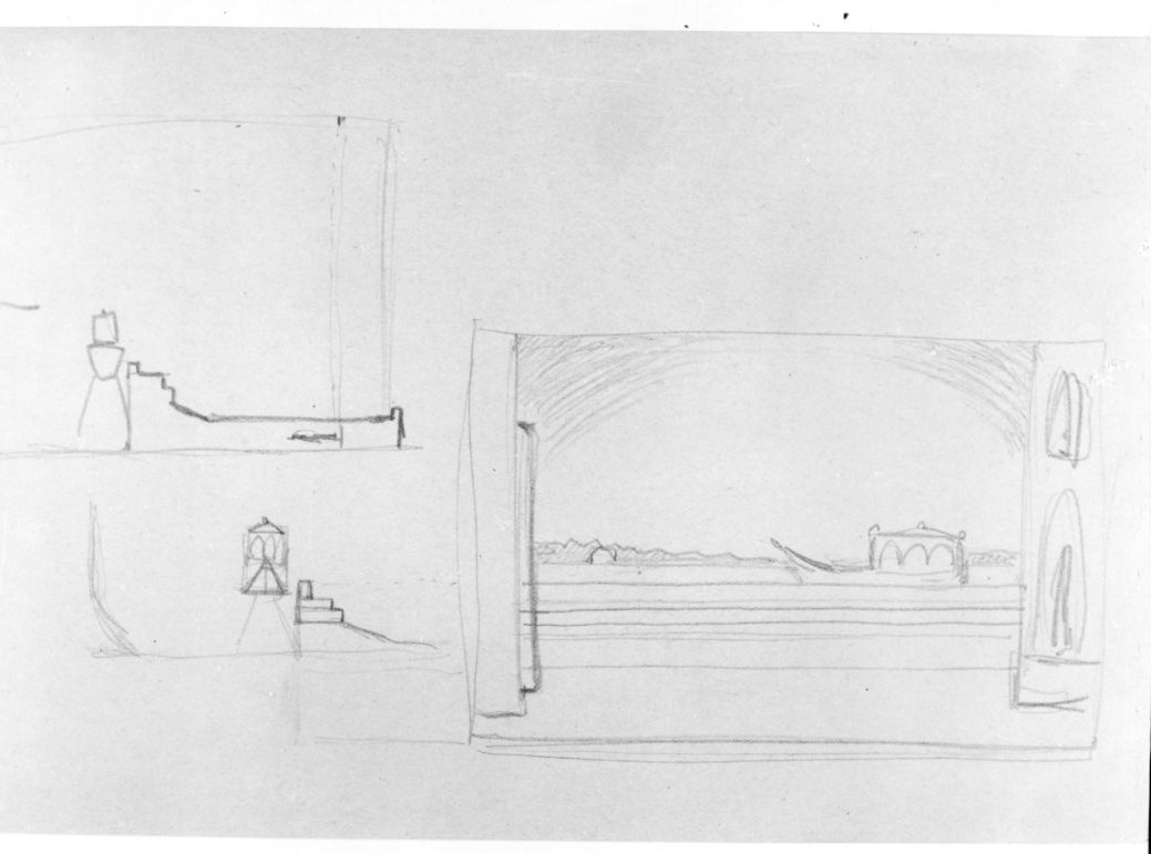 palcoscenico (disegno) di Martini Alberto (sec. XX)