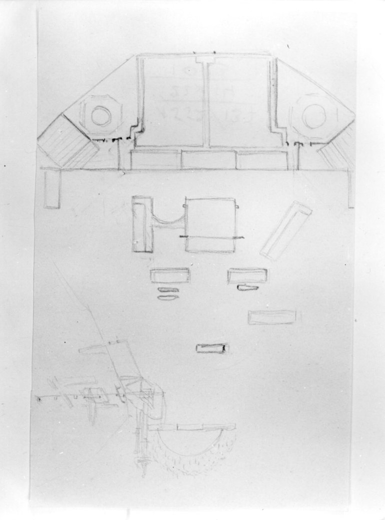 studi per il Tetiteatro (disegno) di Martini Alberto (sec. XX)