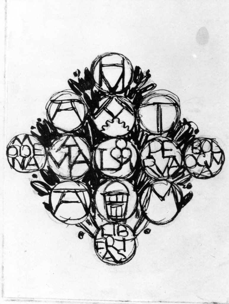 motivo decorativo (disegno) di Martini Alberto (sec. XIX)