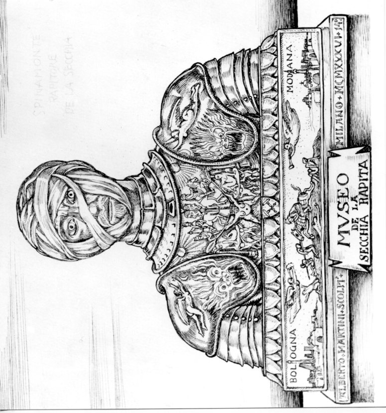 Spinamonte, busto di armigero (disegno) di Martini Alberto (sec. XX)