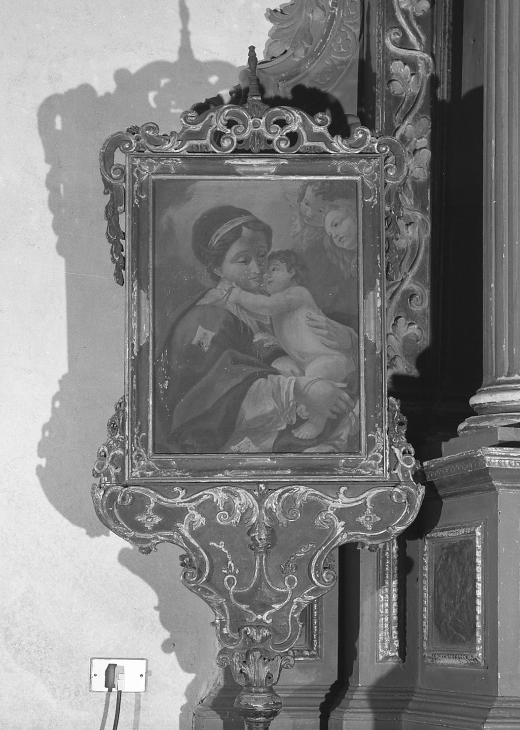 Madonna del Carmelo (emblema di confraternita) - ambito veneto (sec. XVIII)