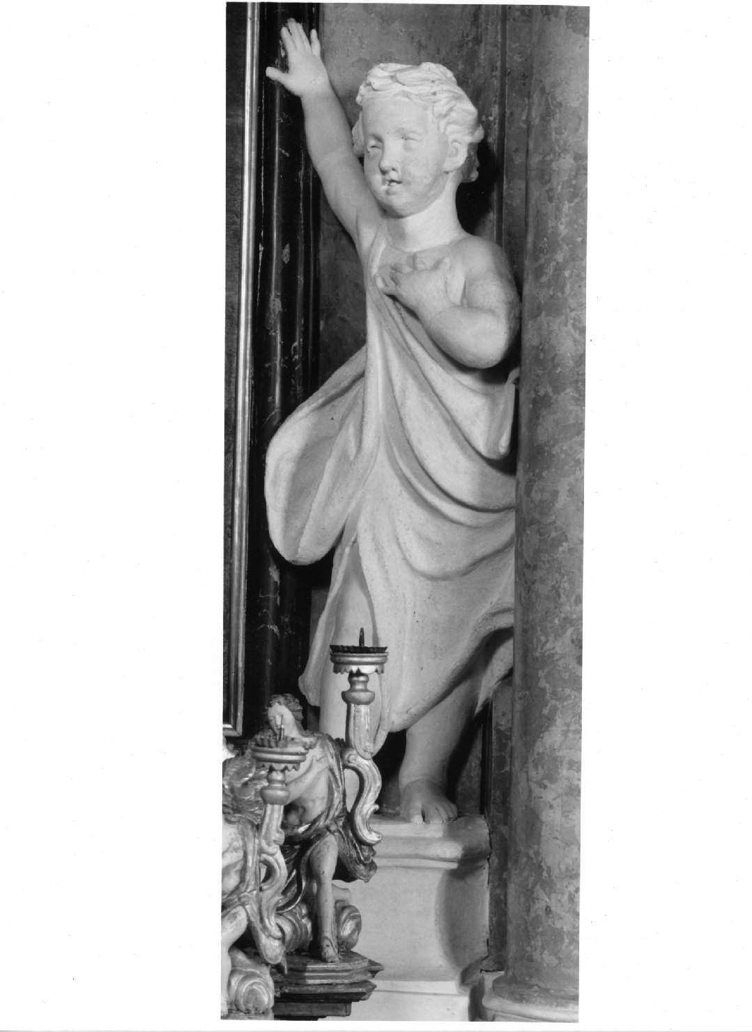 angelo (statua) - ambito veneto (seconda metà sec. XVIII)