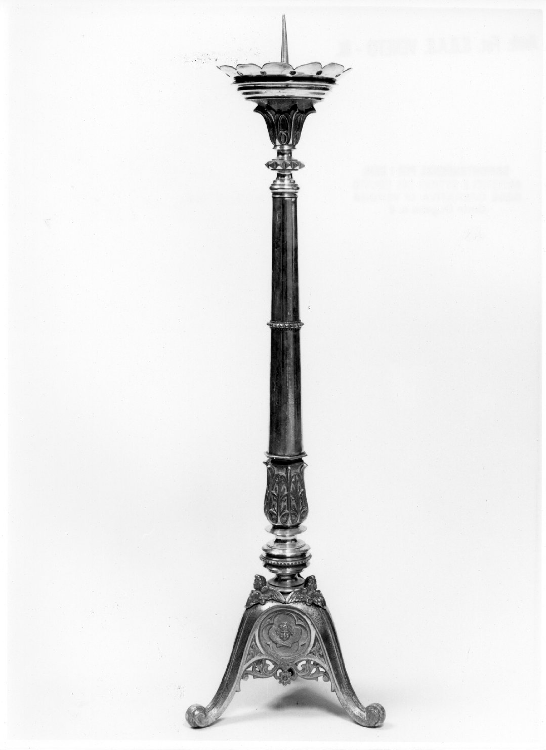 candeliere d'altare - ambito veneto (secc. XVII/ XVIII)