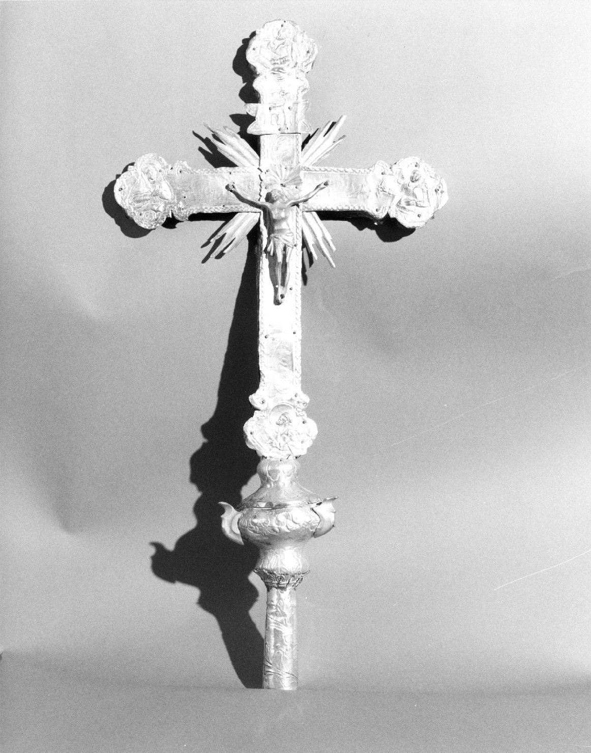 croce processionale - ambito veneto (seconda metà sec. XVII)