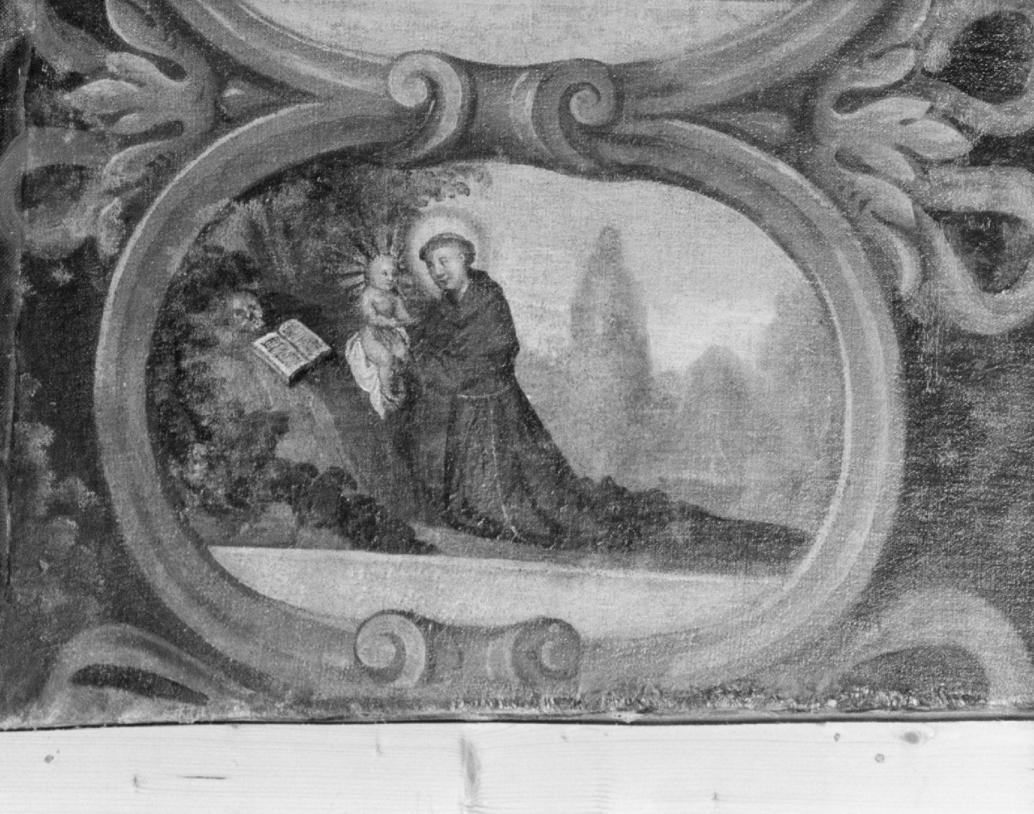 apparizione di Gesù Bambino a Sant' Antonio da Padova (dipinto, ciclo) - ambito veneto (sec. XVIII)