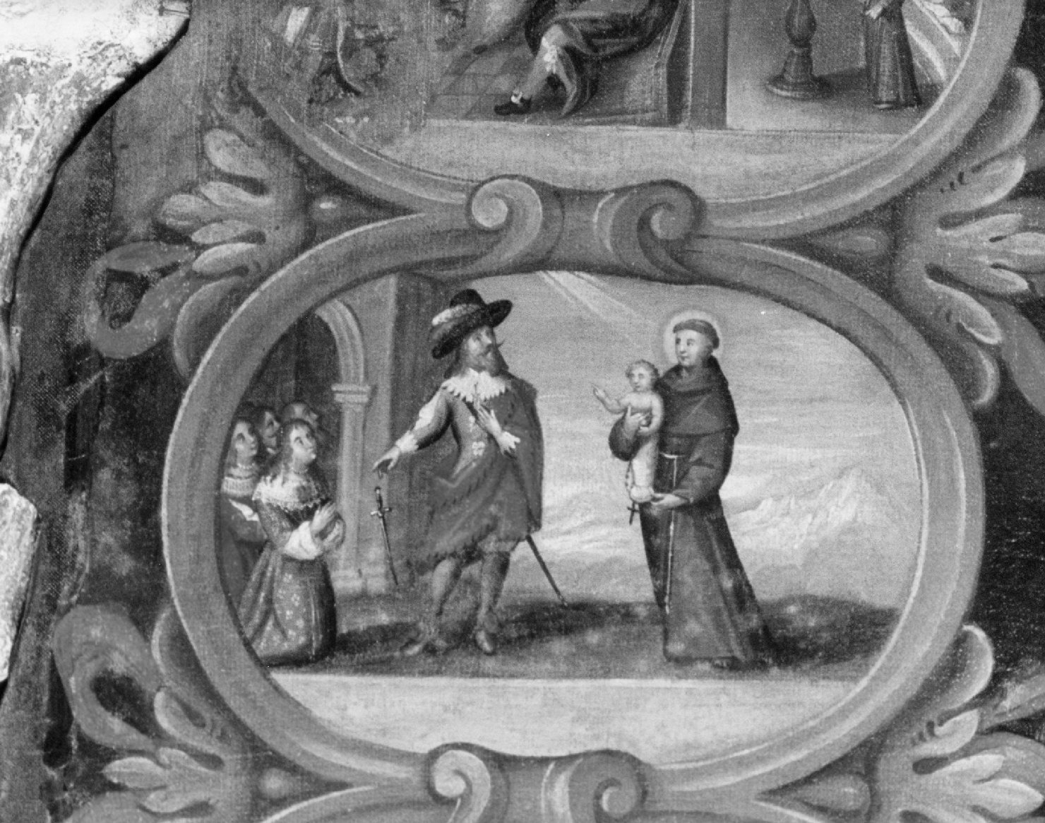 Sant' Antonio da Padova impedisce un omicidio (dipinto, ciclo) - ambito veneto (sec. XVIII)