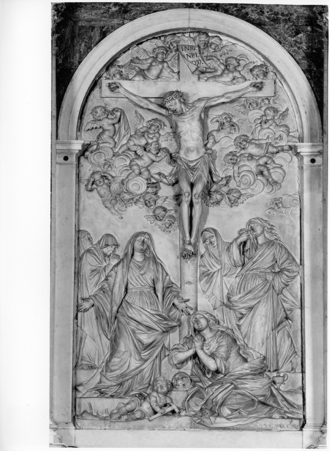 crocifissione (pala d'altare) di Brustolon Andrea (sec. XVIII)
