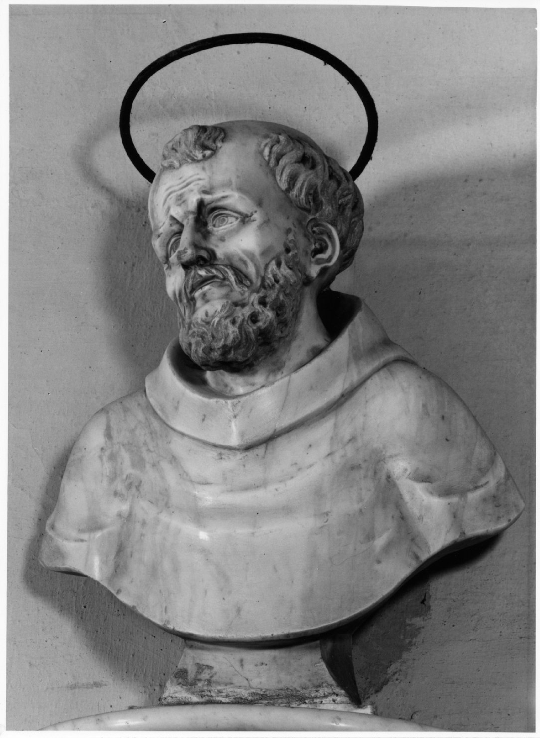 santo francescano (scultura) - ambito veneto (prima metà sec. XVIII)