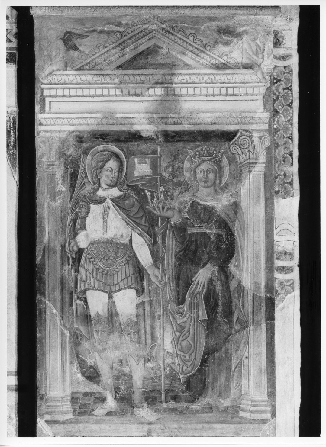San Vittore e Santa Corona (dipinto) - ambito veneto (secc. XV/ XVI)