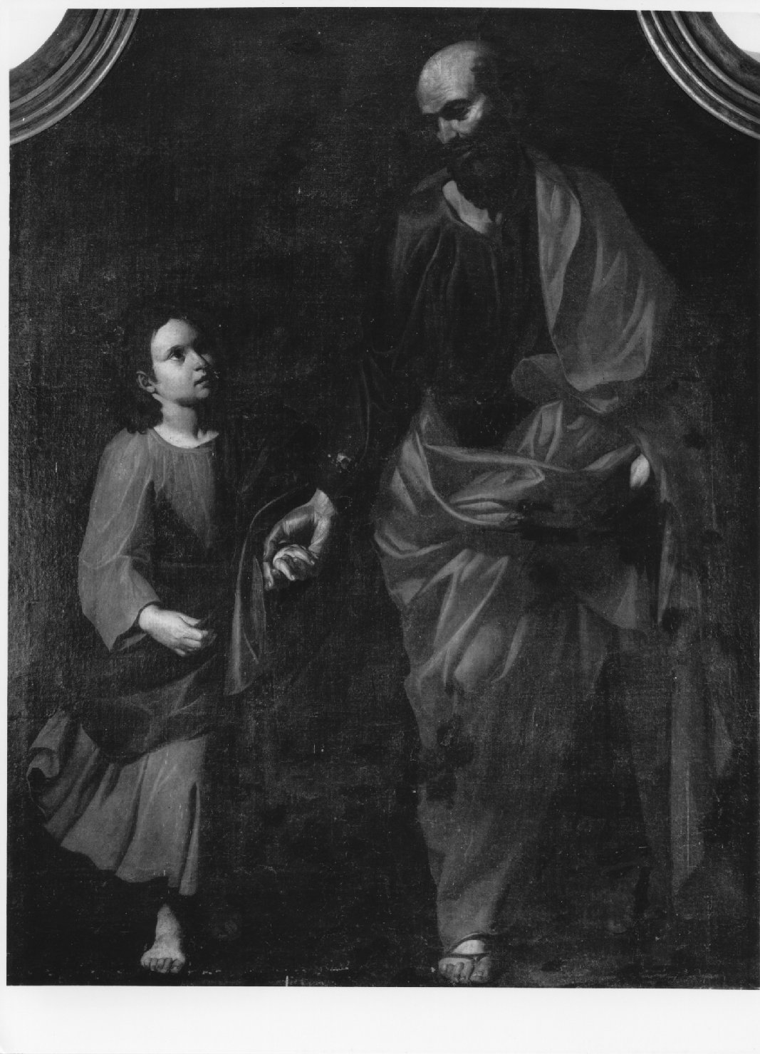 Cristo appare a San Pietro alle porte di Roma (dipinto) - ambito italiano (sec. XVII)