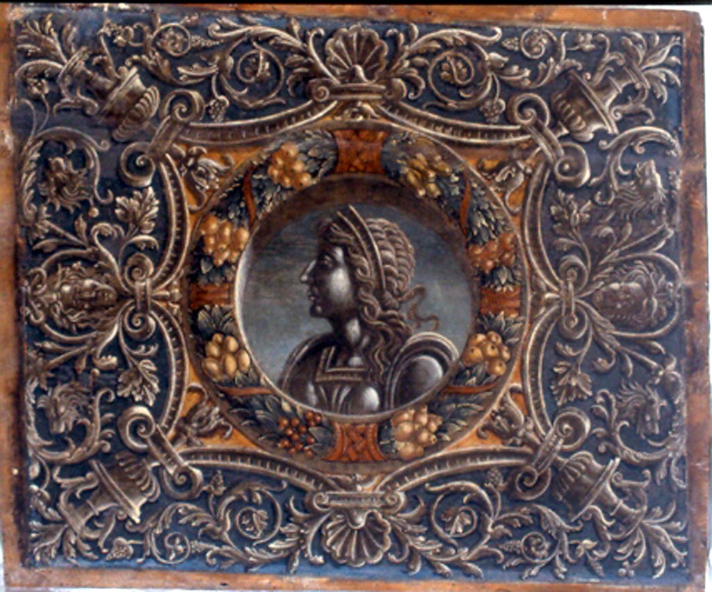 busto maschile (decorazione pittorica, elemento d'insieme) di Falconetto Giovanni Maria (attribuito) (inizio sec. XVI)