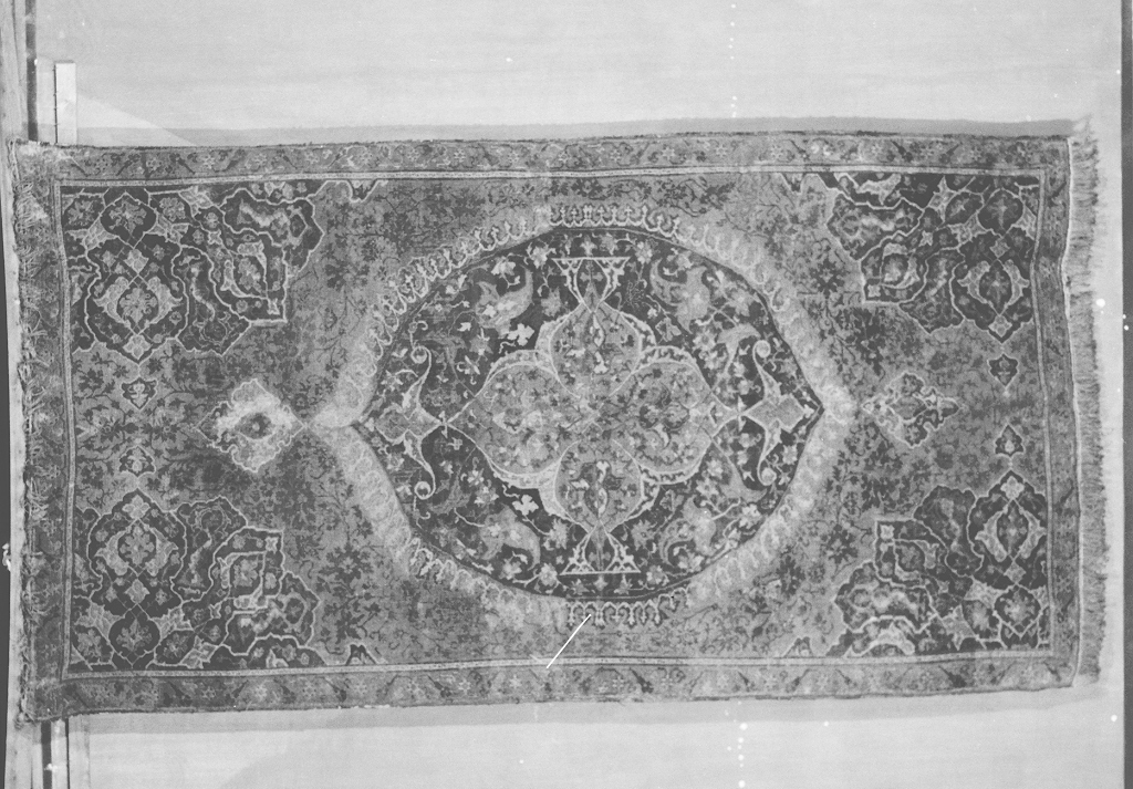 motivi decorativi floreali (tappeto, opera isolata) - manifattura Asia minore (sec. XVIII)