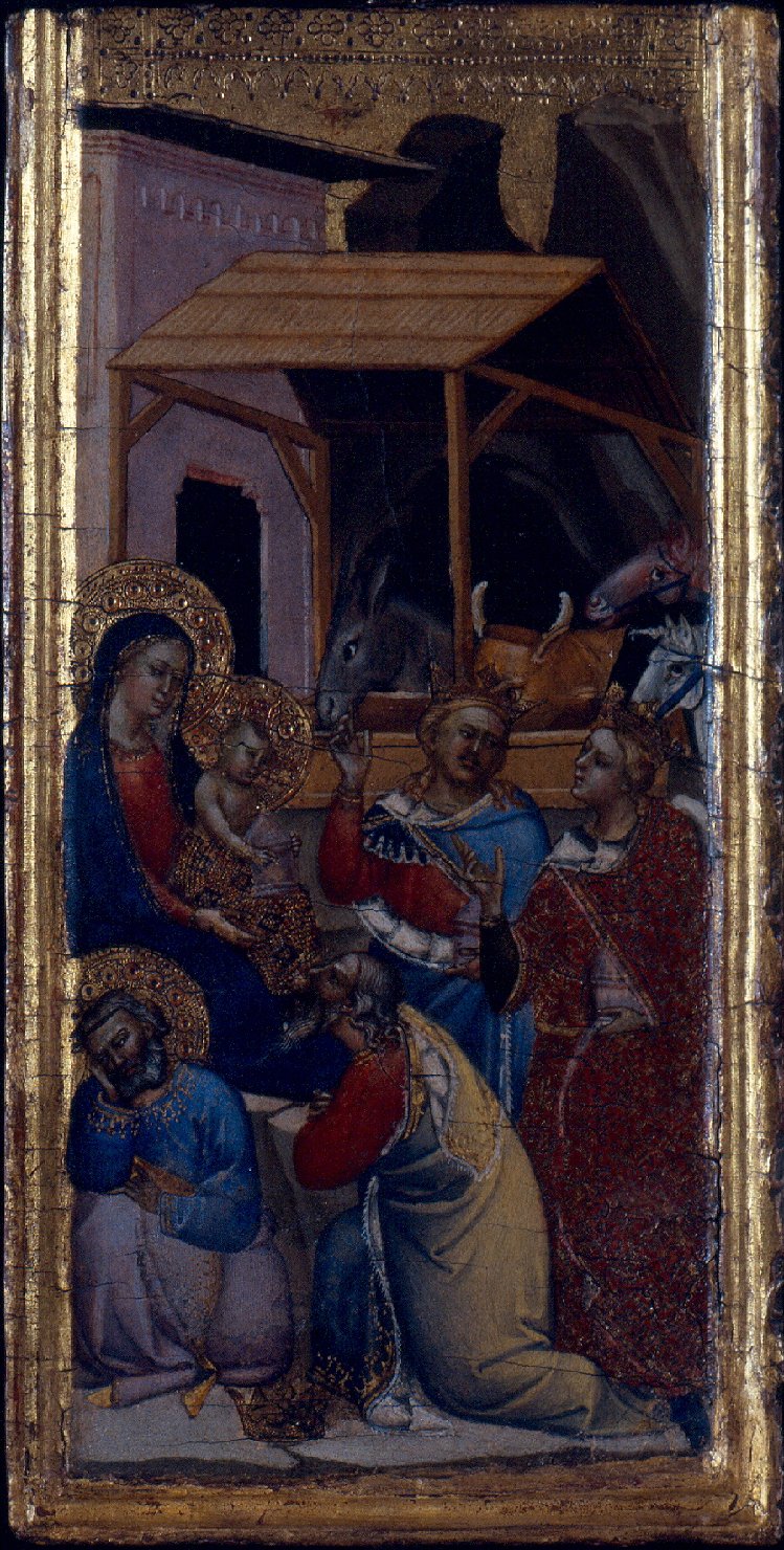 adorazione dei Re Magi (dipinto, opera isolata) di Niccolò di Tommaso (metà sec. XIV)