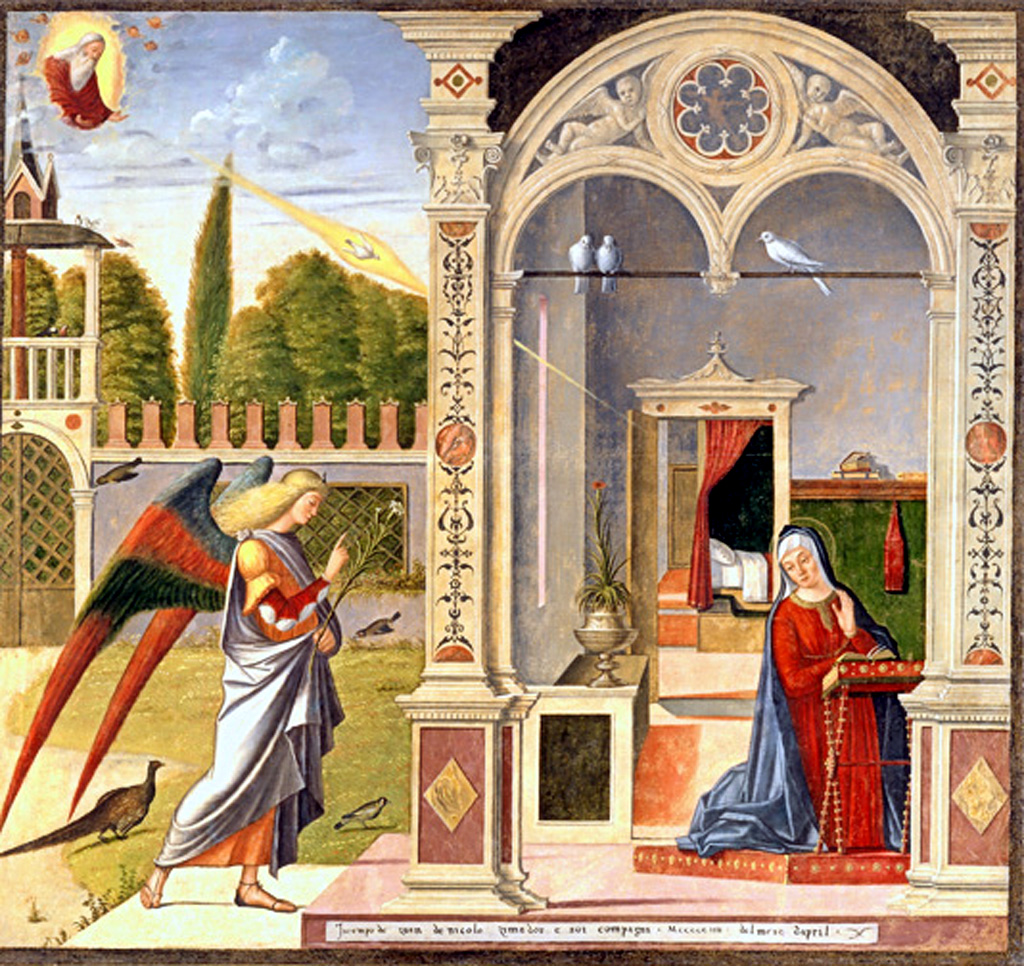 Annunciazione (dipinto) di Carpaccio Vittore (sec. XVI)