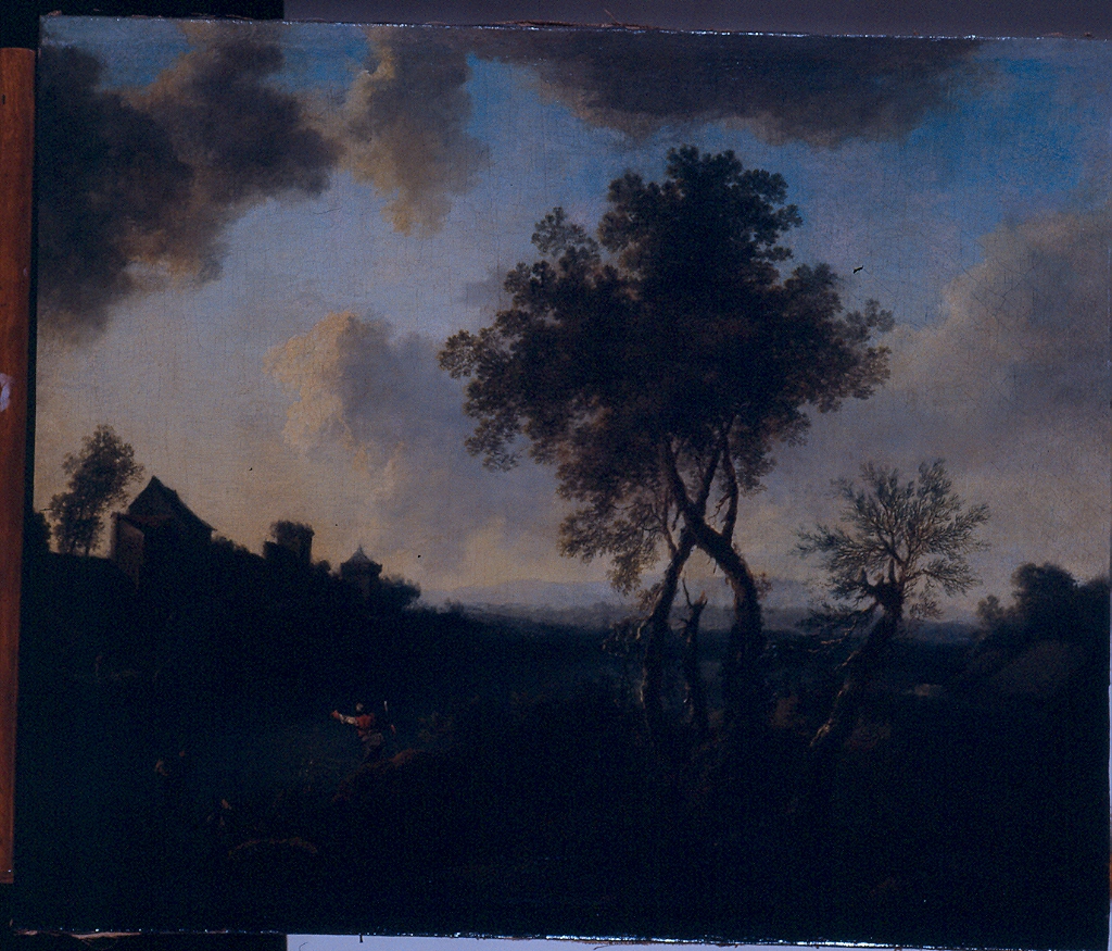 paesaggio fluviale (dipinto) di Brand Cristian (secc. XVII/ XVIII)