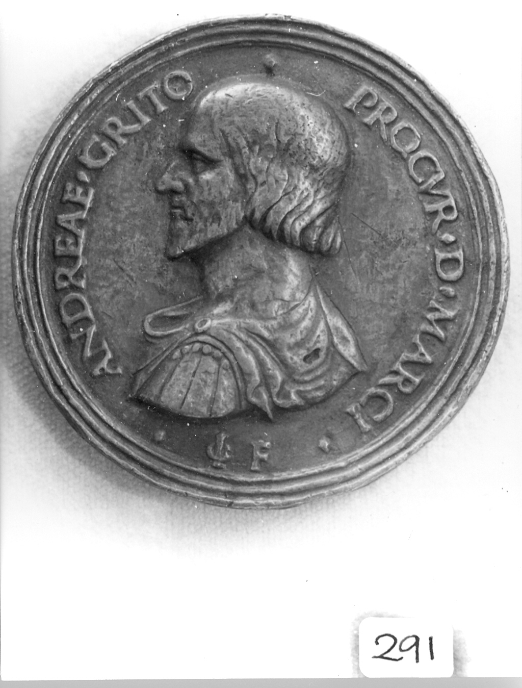 busto di uomo (medaglia, elemento d'insieme) di Briosco Andrea (secc. XV/ XVI)