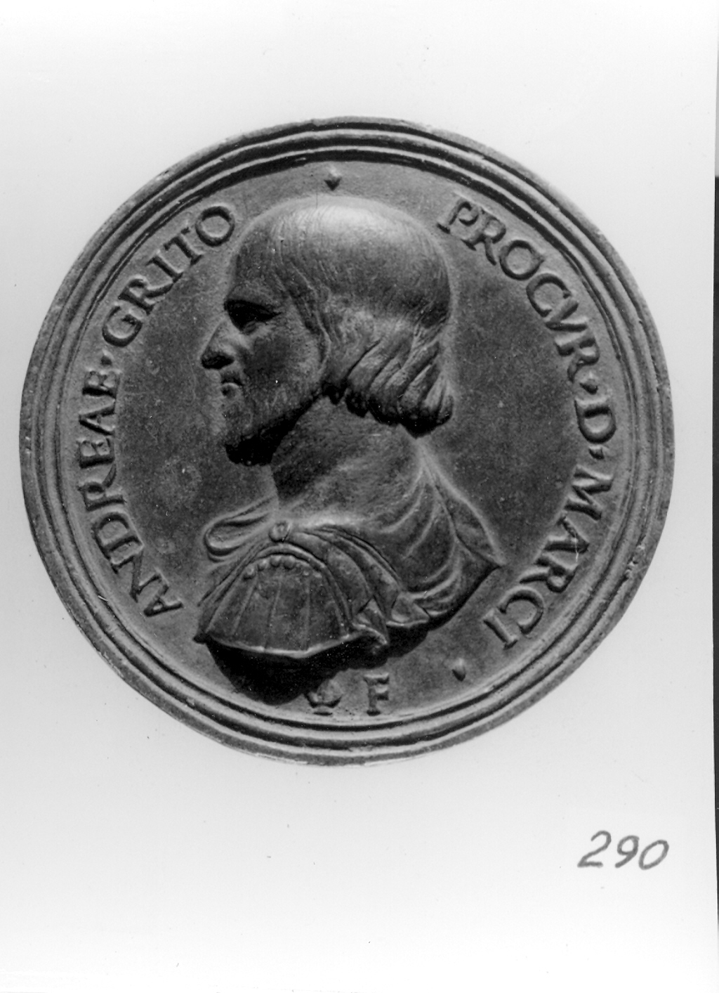 busto di uomo (medaglia, opera isolata) di Briosco Andrea (secc. XV/ XVI)