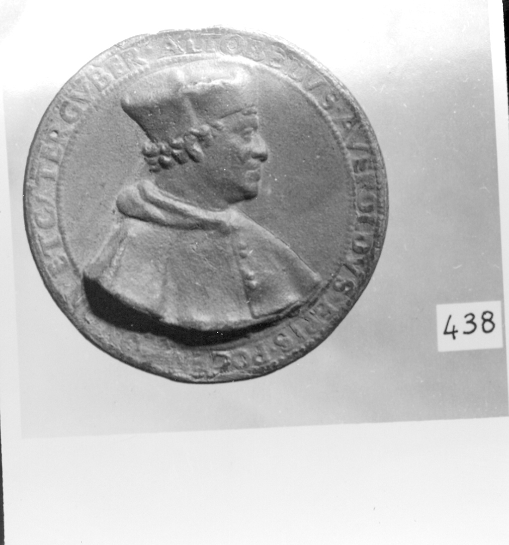 busto di uomo (medaglia, elemento d'insieme) di Cavallerino Nicolò (sec. XVI)
