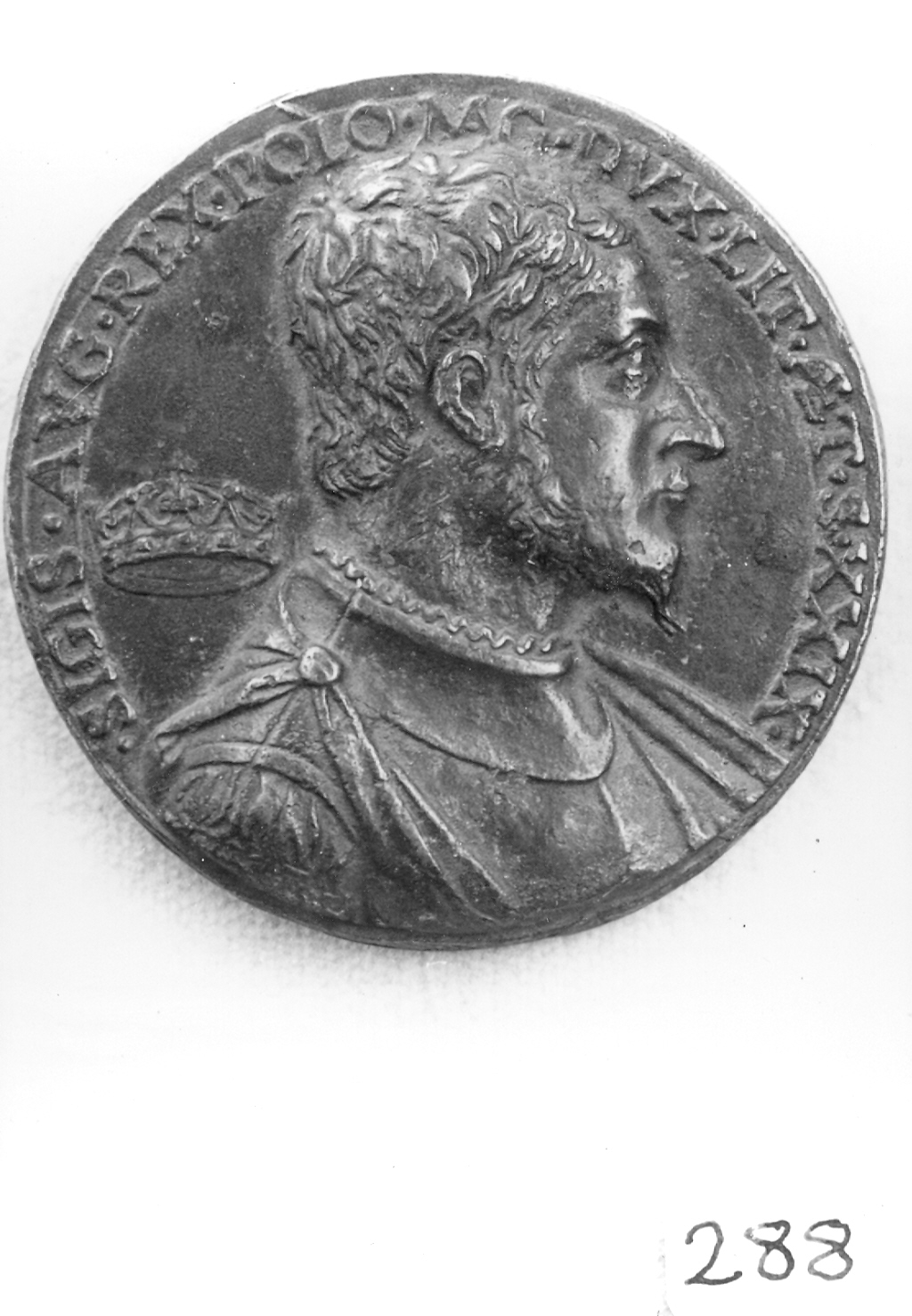 busto maschile (medaglia, elemento d'insieme) di Domenico Veneziano (sec. XV)