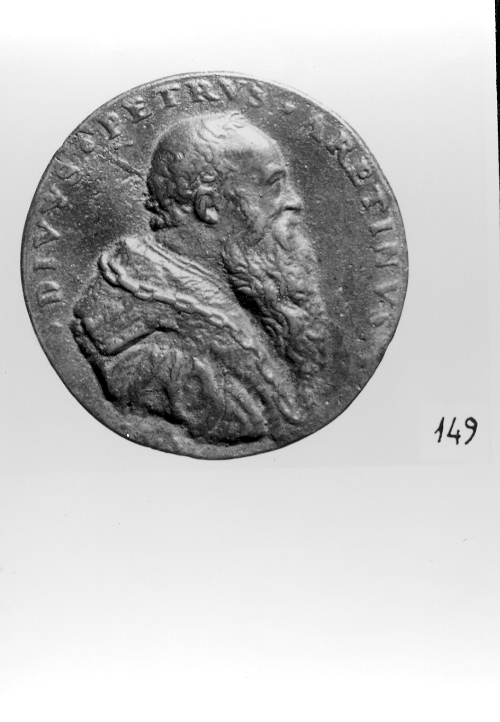 busto di vecchio (medaglia, elemento d'insieme) di Vittoria Alessandro (secc. XVI/ XVII)