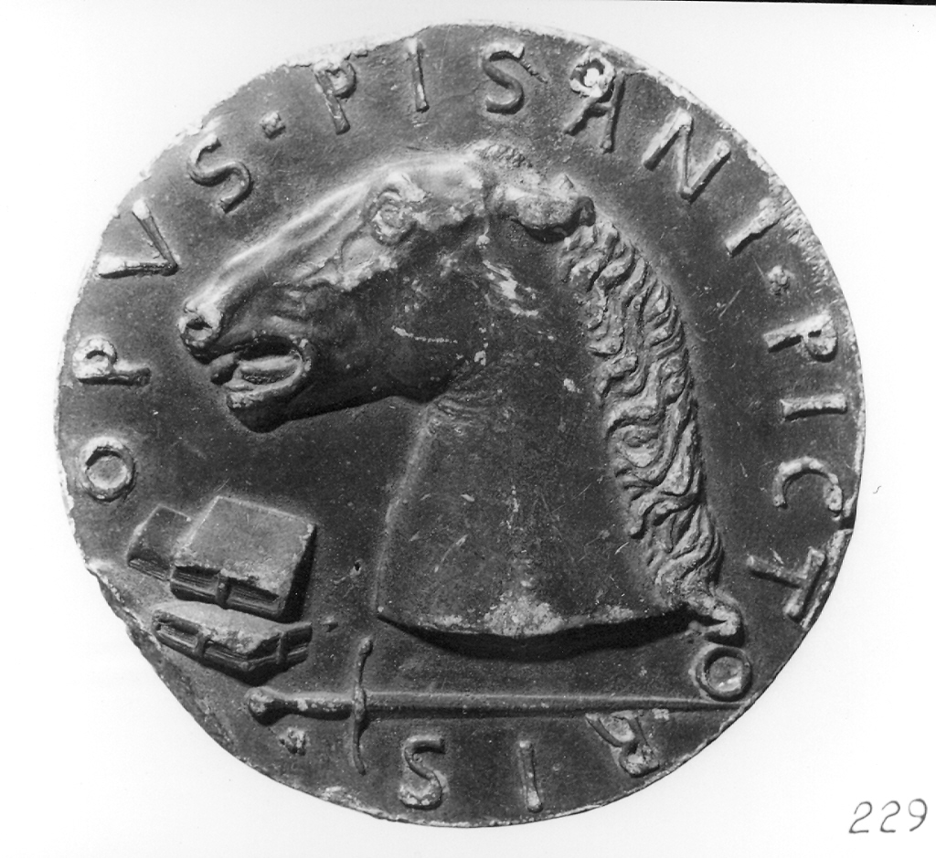 animali (medaglia, elemento d'insieme) di Antonio di Puccio Pisano detto Pisanello (secc. XIV/ XV)