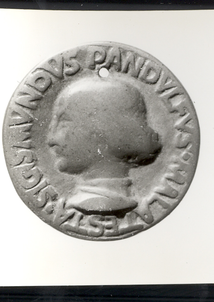 ritratto d'uomo di profilo (medaglia, elemento d'insieme) di De Pasti Matteo (sec. XV)