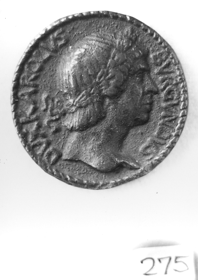 Carlo il Temerario, ritratto d'uomo di profilo (medaglia, elemento d'insieme) - ambito borgognone (terzo quarto sec. XV)