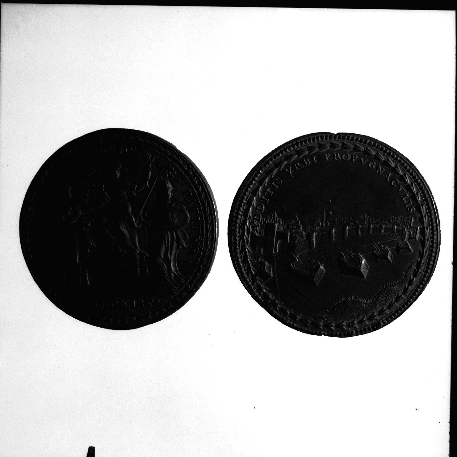Virtù (medaglia) - ambito romano (sec. XVII)