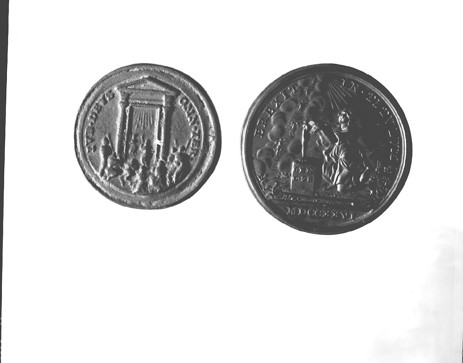 storia di Giacobbe (medaglia, elemento d'insieme) - ambito romano (sec. XVIII)