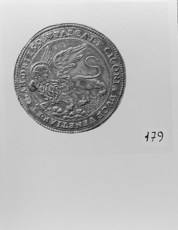 simbolo di San Marco: leone (medaglia, opera isolata) - bottega veneta (sec. XVI)