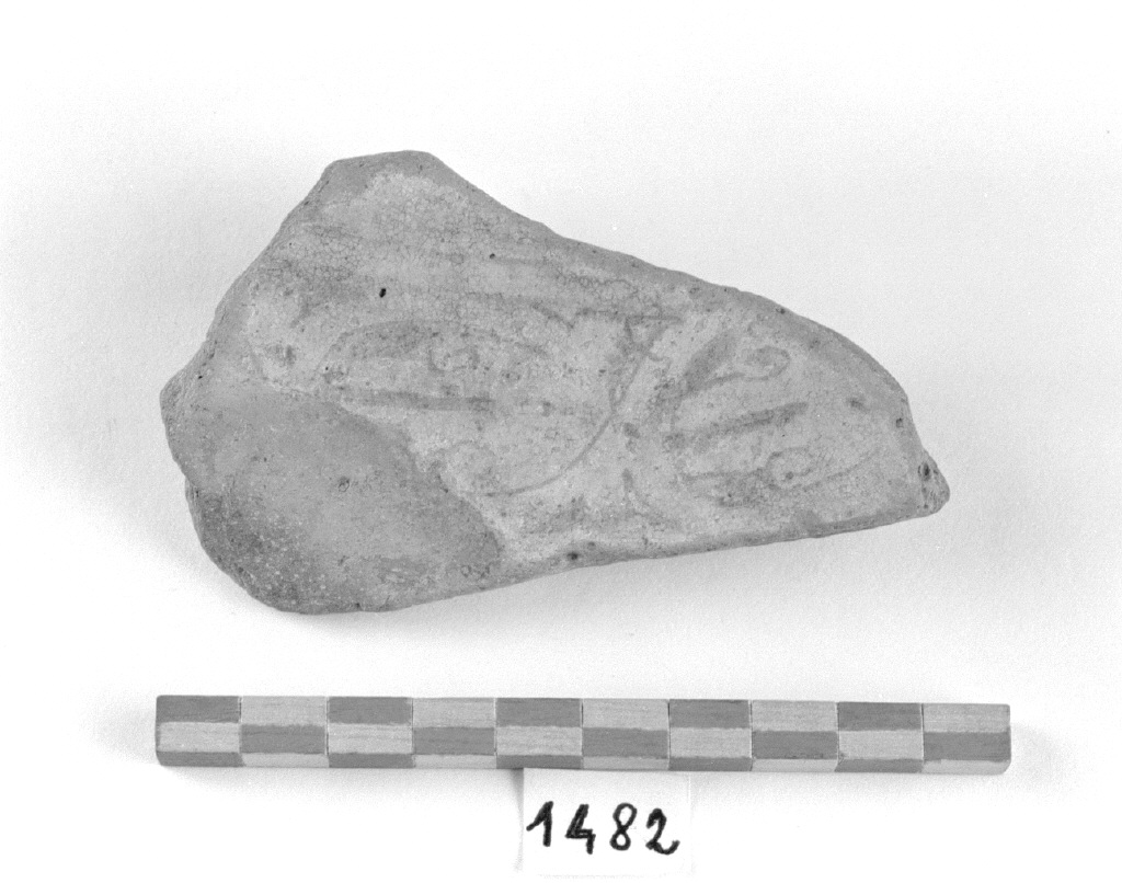 motivo decorativo (bacino, frammento) - bottega bizantina (sec. XII)