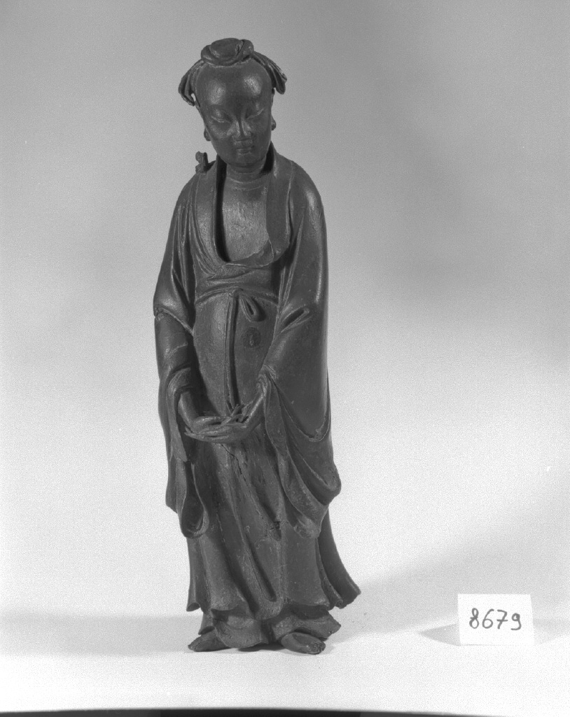 figura maschile (statuetta, opera isolata) - ambito cinese (secc. XVII/ XIX)
