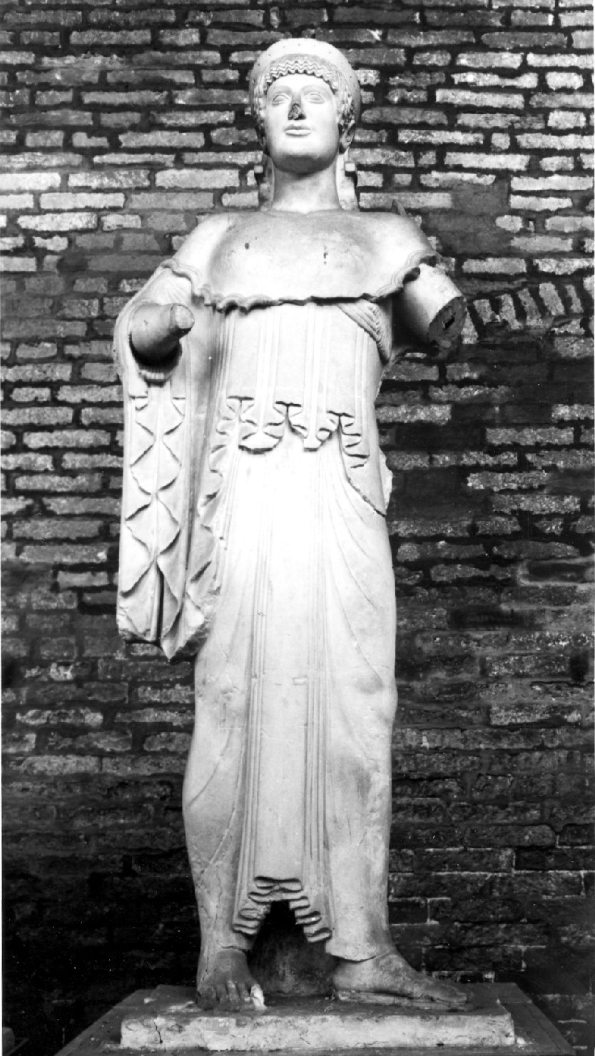 figura femminile (calco di scultura, opera isolata) - ambito greco (sec. XIX)