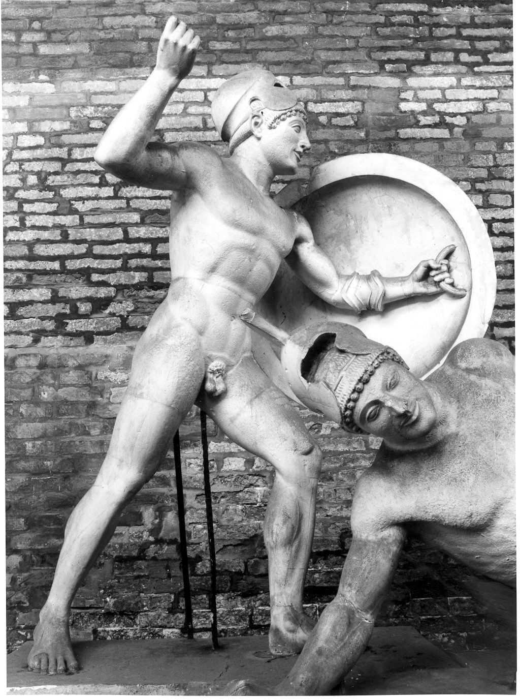 guerriero (calco di scultura, opera isolata) - ambito greco (sec. XIX)