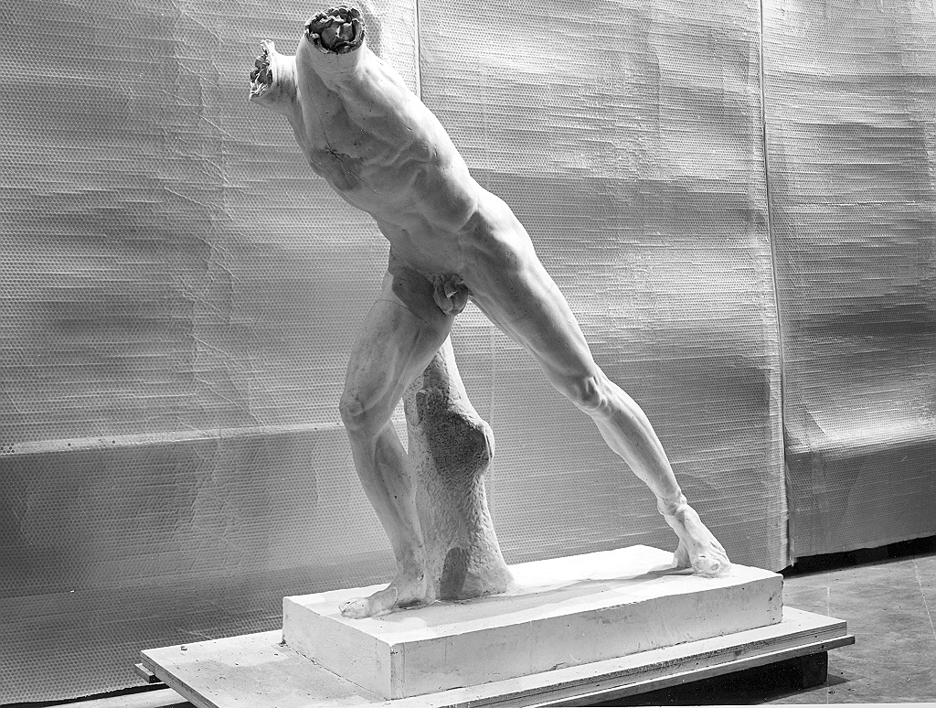 gladiatore (calco di scultura, opera isolata) - ambito greco (sec. XIX)