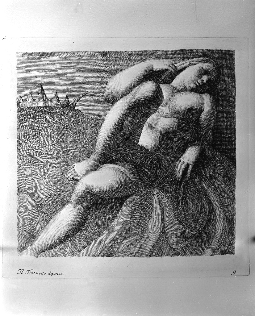 allegoria dell'Aurora (stampa, elemento d'insieme) di Zanetti Anton Maria (attribuito), Robusti Jacopo detto Tintoretto (attribuito) (sec. XVIII)