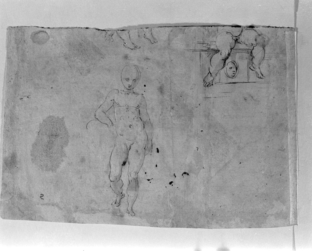 putto (disegno, elemento d'insieme) di Zanguidi Jacopo detto Bertoja (sec. XVI)