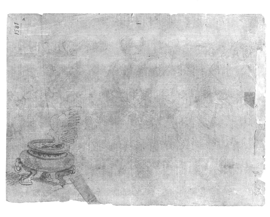 tripode (disegno, elemento d'insieme) di Pittoni Giovanni Battista (bottega) (sec. XVIII)