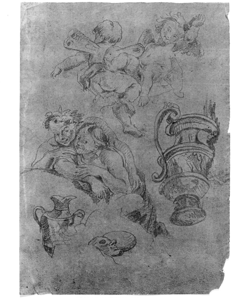 studio di figure (disegno, opera isolata) di Pittoni Giovanni Battista (bottega) (sec. XVIII)